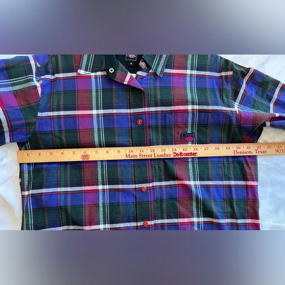 Cruel Girl Plaid Western Snap Shirt Women’s Size Medium - Picture 9 of 9